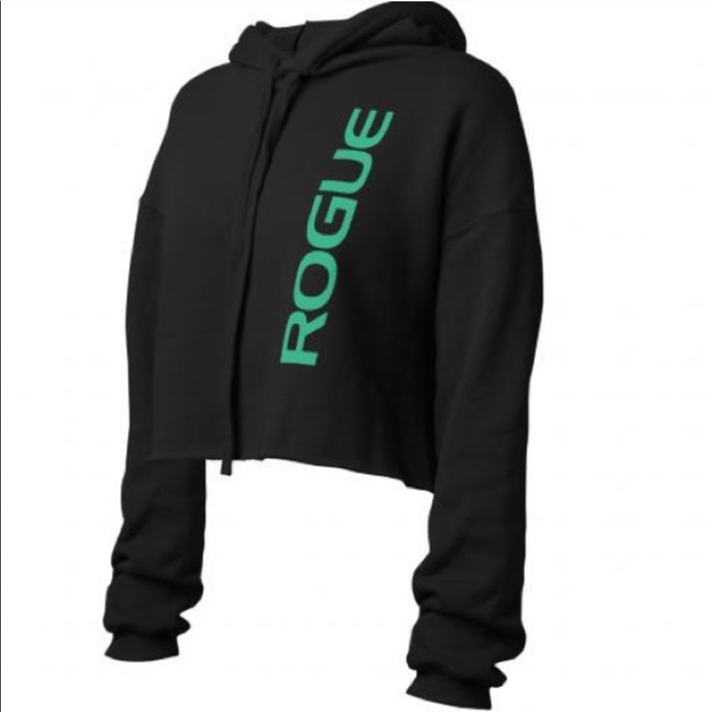 Black Rogue crop hoodie